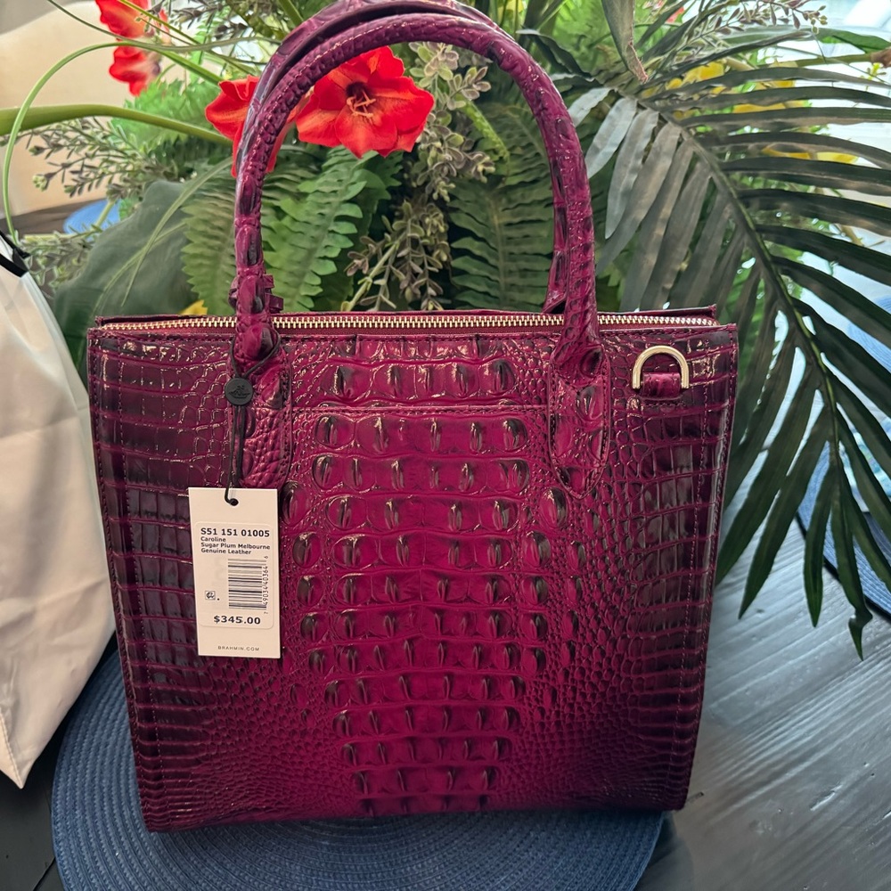 Brahmin NWT large Caroline in SUGARPLUM